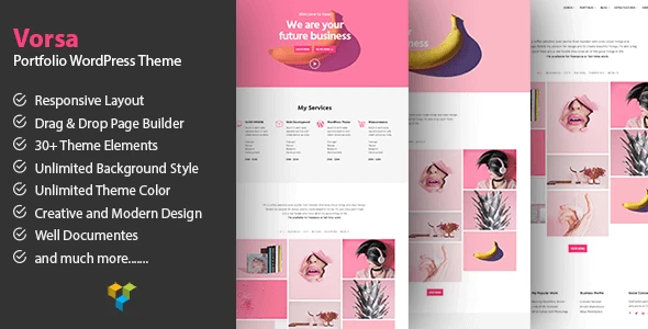 Vorsa – Portfolio & Agency WordPress Theme